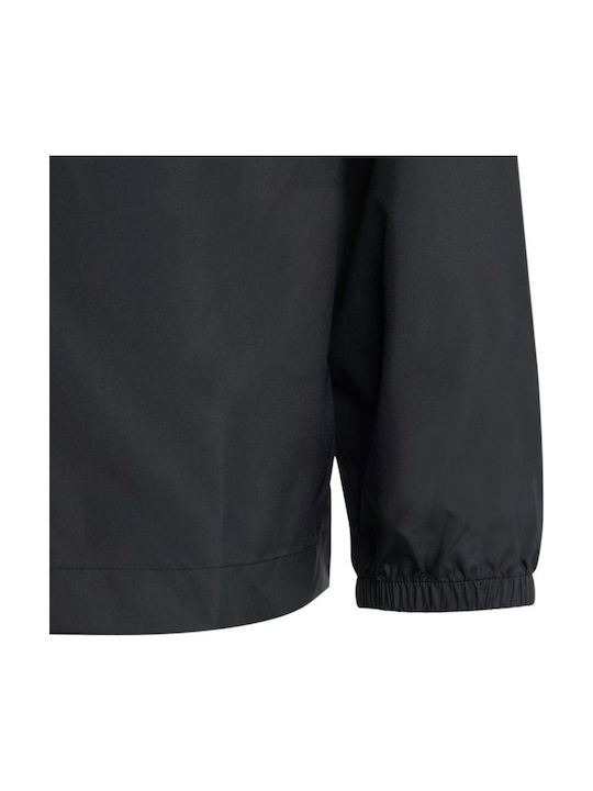 Kids Sports Short Windproof Hooded Jacket Black