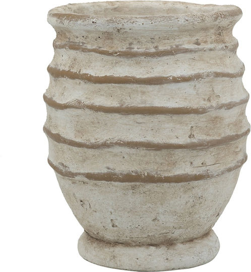 Artekko Βάζο Τσιμεντένιο Μπεζ Φ18xΥ23cm