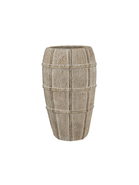 Artekko Decorative Vase Beige 13x13x23.5cm