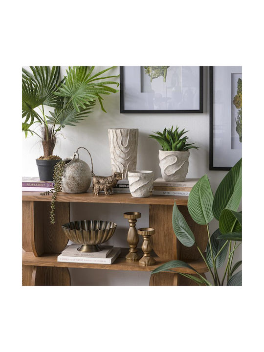 Artekko Decorative Vase Beige 18.5x18.5x29.5cm