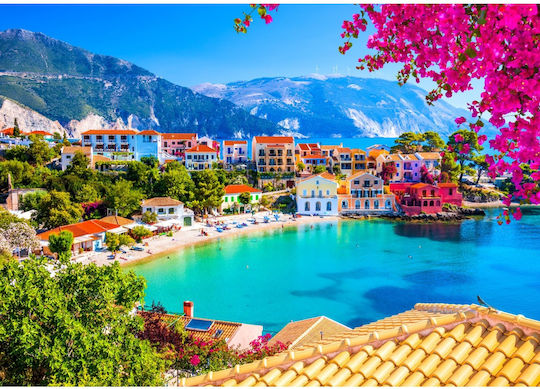 Assos Village In Cephalonia Greece Пъзел 2D 1000бр.