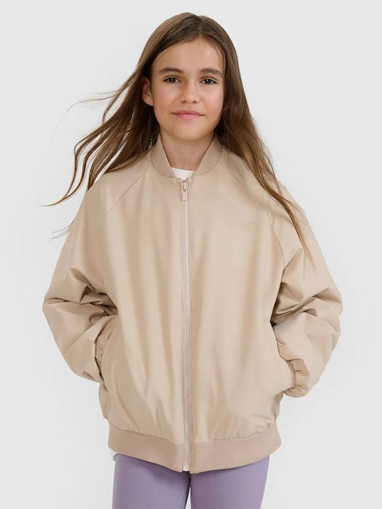 Kids Bomber Beige