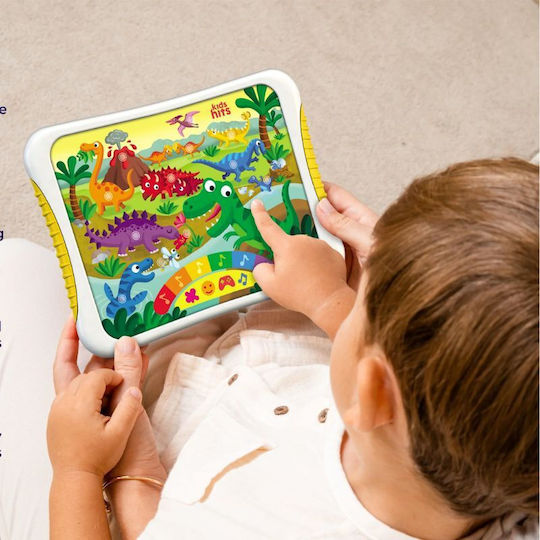 Kids Hits Dino Friends Electronic Kids Educational Laptop Tablet For Age 3 Plus