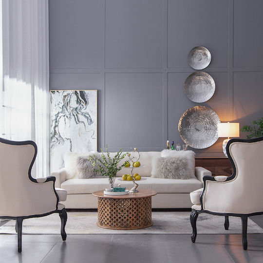 Artekko Διακοσμητικός Δίσκος Πλαστικός 35x35x4cm 2τμχ