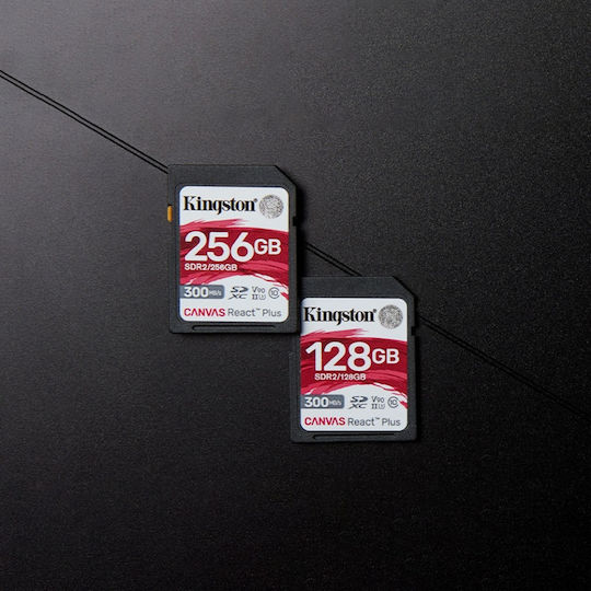 Kingston Canvas React Plus SDXC 128GB Class 10 U3 V90 UHS-II