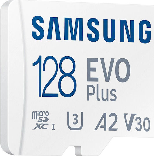 Samsung Evo Plus 2021 microSDXC 128GB U3 V30 A2 UHS-I 130MB/s mit Adapter