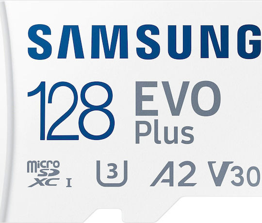 Samsung Evo Plus 2021 microSDXC 128GB U3 V30 A2 UHS-I 130MB/s mit Adapter