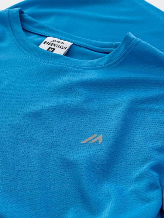 Sportliches Kurzarm T-Shirt Blau