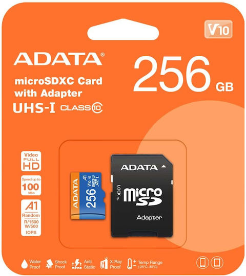 Adata Premier microSDXC 256GB U1 V10 A1 UHS-I 85MB/s With Adapter
