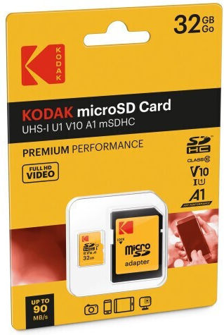Kodak microSDHC 32GB U1 V10 A1 UHS-I 95MB/s με αντάπτορα