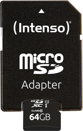 Intenso Performance R90 microSDXC 64GB U1 UHS-I 90MB/s mit Adapter