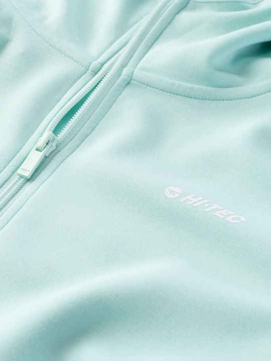 Women's Sweatshirt Jacket Turquoise