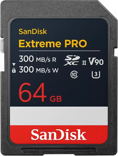 Sandisk SDXC 64GB U3 V90 UHS-II 300MB/s