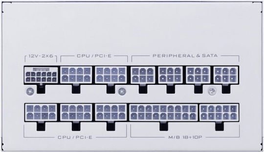 Lian Li SX0850P ATX3.1 850W White Computer Power Supply Full Modular 80 Plus Platinum