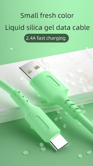 USB 2.0 Cable USB-C male - USB-A Ροζ 1m 100311