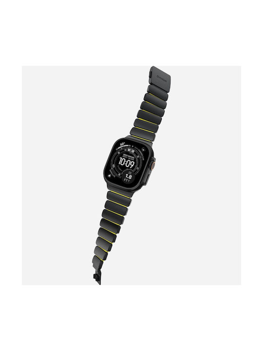 Nomad Stratos Λουράκι Ανοξείδωτο Ατσάλι Black Titanium / Volt (Apple Watch 44/45/46mm/Ultra 49mm)