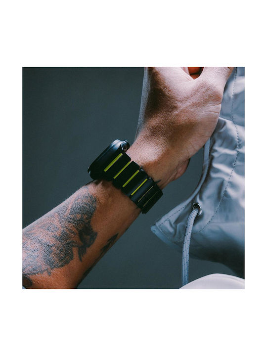 Nomad Stratos Λουράκι Ανοξείδωτο Ατσάλι Black Titanium / Volt (Apple Watch 44/45/46mm/Ultra 49mm)