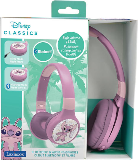 Lexibook Lexibook Bluetooth Wireless On Ear Headphones with 4 hours of Operation Pink