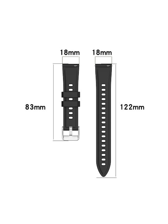 Watch Strap Silicone Huawei Watch GT 4 41mm Stripe Texture 18mm White