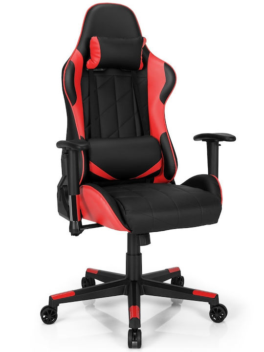 Costway CB10299RE Gaming Chair with Adjustable Arms Red