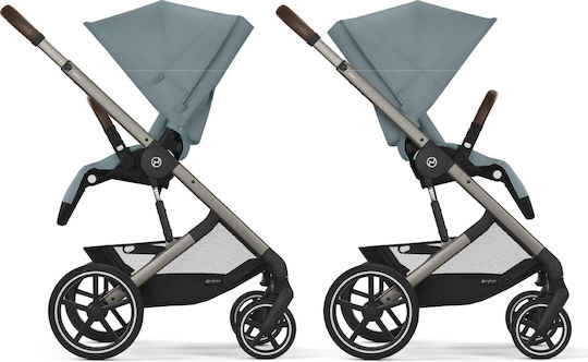Cybex Balios S LUX Reglabil 2 în 1 Cărucior pentru copii Potrivit pentru Nou-născut Albastru furtunos 11.7kg