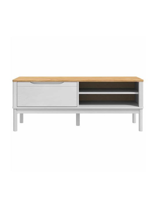 Mobilier de Intrare cu Bancă Alb 115x40x45cm