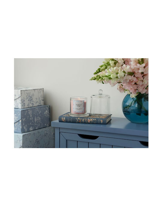 Laura Ashley Aromatisches Soja-Kerze in Gefäß mit Sandelholz-Parfüm 210gr