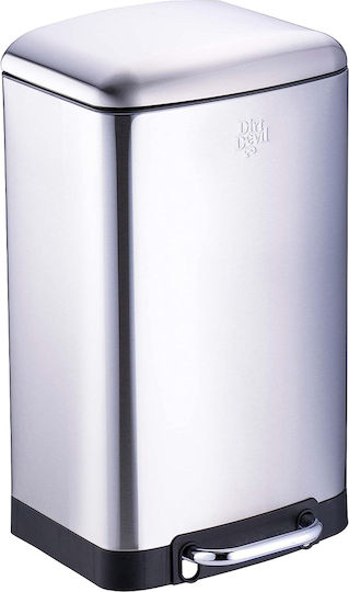Dirt Devil Inox Perie de toaletă Închidere lentă 20lt Argintiu