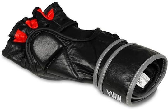 DBX Bushido Boxhandschuhe aus Leder Schwarz