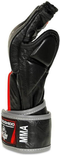 DBX Bushido Boxhandschuhe aus Leder Schwarz