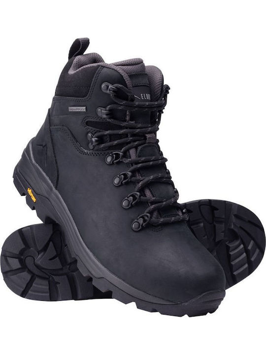 Elbrus Männer Wanderschuhe Wasserdicht Schwarz