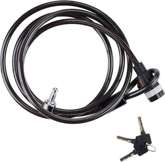 Black & Decker 240cm Motorcycle Chain Lock Motorcycle Chain Lock with 10mm Pin in Black