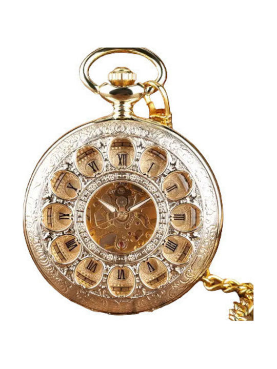 Gorben Ceas Bărbătesc 50mm de Buzunar cu Baterie Auriu