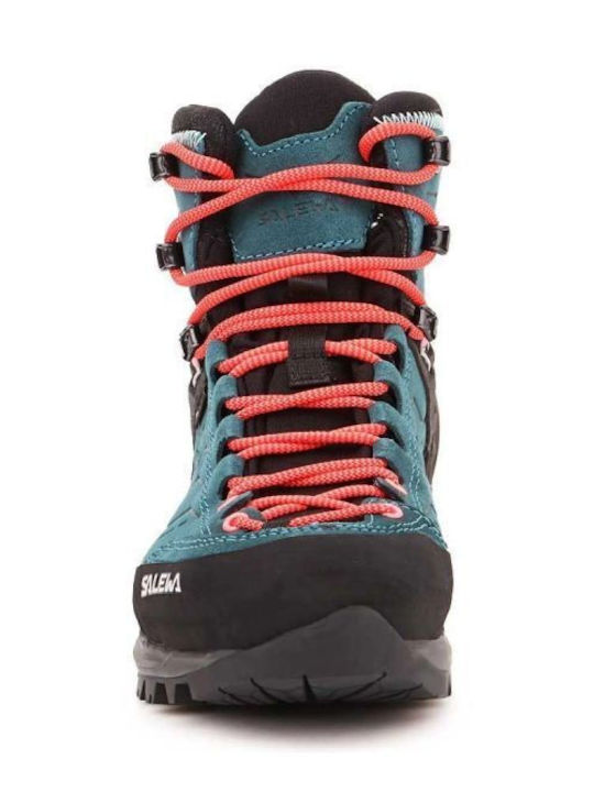Salewa Mtn Trainer Mid GTX Women's Waterproof Hiking Boots With Gore-Tex Membrane Green