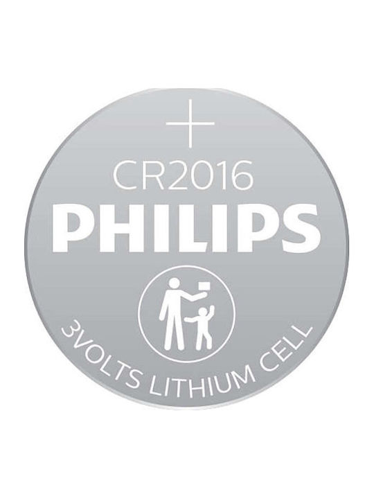 Philips Μπαταρίες Λιθίου Ρολογιών CR2016 3V 5τμχ