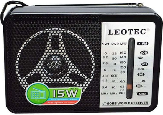 Leotec LT-608B Tragbares Radio Schwarz