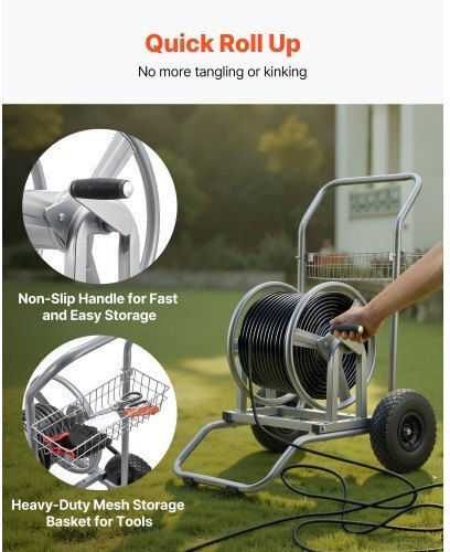 Vevor Wheeled Watering Wind for Hose up to 91.44m