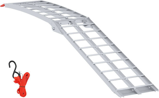 Motorcycle Ramp Silver 180 x 28 x 5 cm Aluminum 42021088