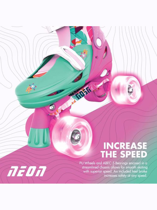 Y Volution Y Glider Deluxe XL 18 Quad Einstellbar Rollers Rosa Erwachsene/Kinder