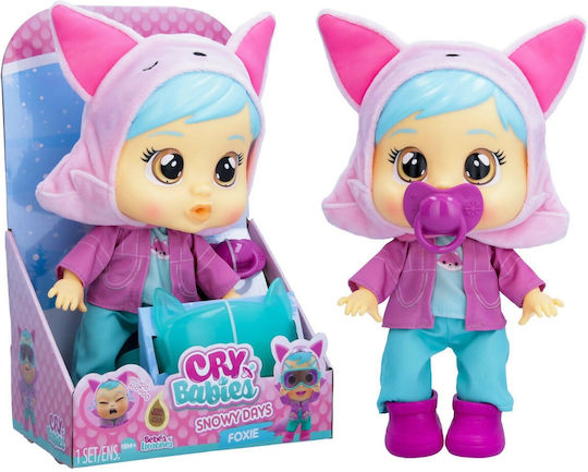 Imc Toys Cry Babies Baby Doll Snowy Days Foxie for 1.5+ Years