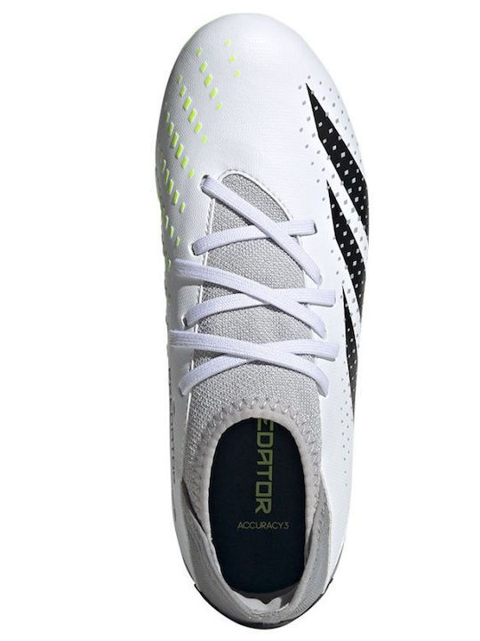 Accuracy.3 Kids Molded Soccer Shoes with Sock White