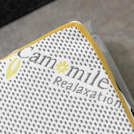 Como felt & wadding producers Mattress Topper Double Foam with Removable Cover 150x200x4cm