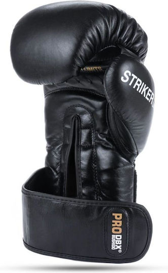 DBX Bushido Mănuși de Box din Piele pentru Competiție Negre