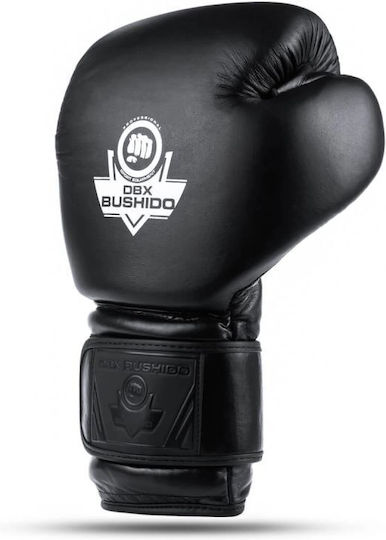DBX Bushido Mănuși de Box din Piele pentru Competiție Negre