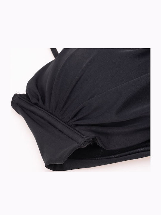 Strapless Bikini Top Μαύρο