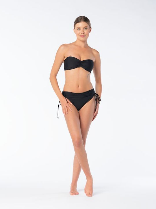 Strapless Bikini Top Μαύρο