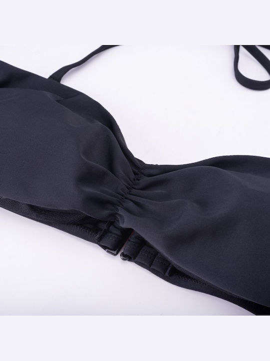Strapless Bikini Top Μαύρο