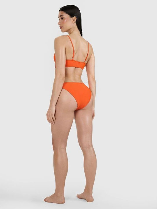 High Neck Bikini Top Orange