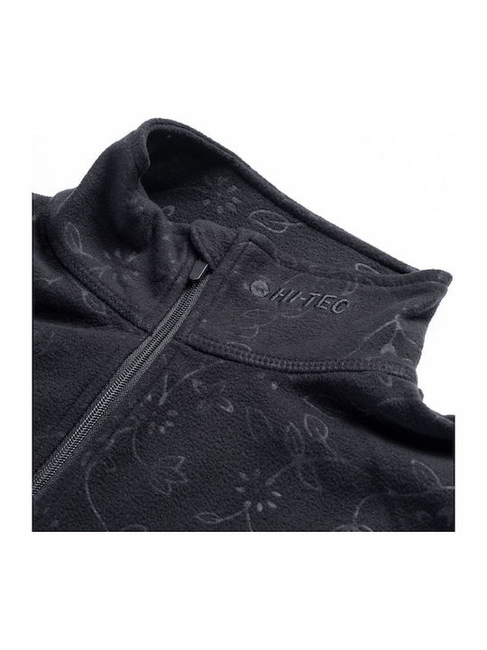 Fleece Damen Jacke in Schwarz Farbe