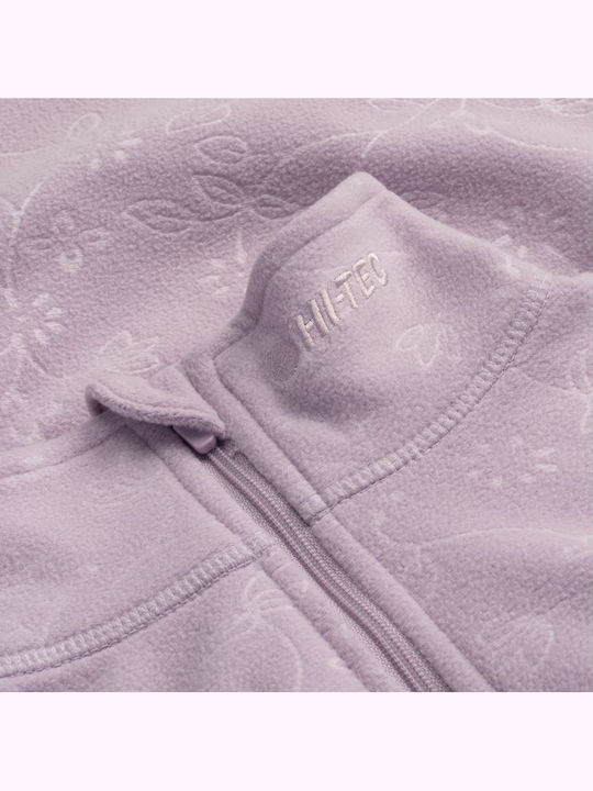 Fleece Jachetă de damă cu Fermoar în Roz Culoare